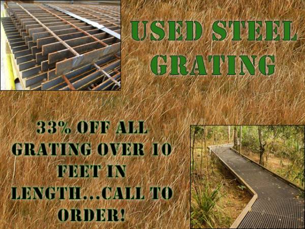 USED Steel Bar Grating | FREE SHIPPING ON 15 Or MORE!!