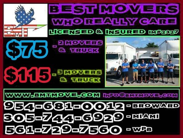 _???_$75 p/h __2 MOVERS & TRUCK _LOCAL MOVERS LAST MINUTE NO PROBLEM