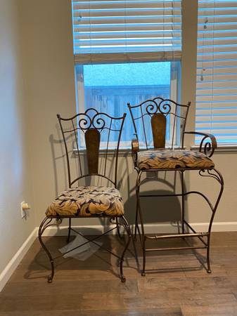 Dining set and barstools