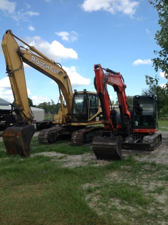 land clearing , ponds dug, forestry mulching