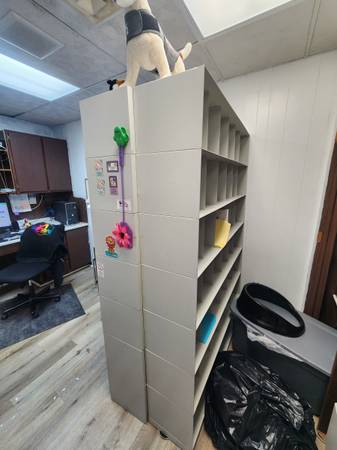 Double sided file cubby/cabinet