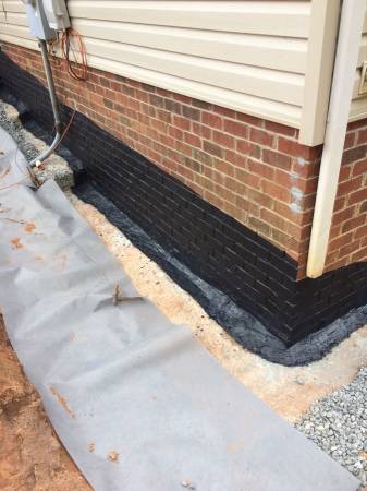 Foundation waterproofing/ French drains