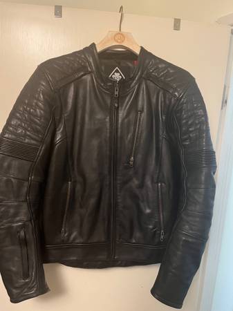 Roland Sands F@#K LUCK leather armored Motorcycle Jacket RARE – L