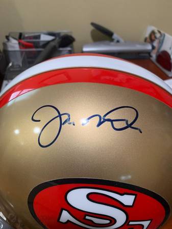 Joe Montana SF 49ers Autographed Full Size Pro Line Helmet