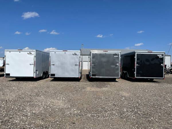 8.5X24X7 (10K) Enclosed Car Hauler – Screwless Sides – Reverse Lights