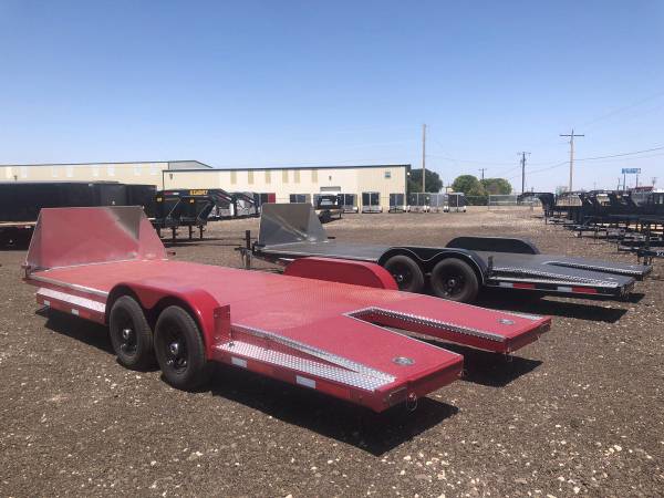 83X22 (12K) Car Haulers w/ Rock Shield, Swivel D-Rings & Split Dove Ta