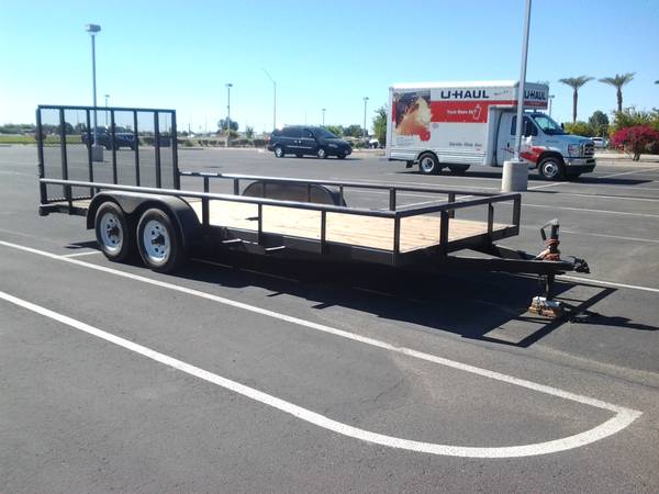 flat bed ramp trailer