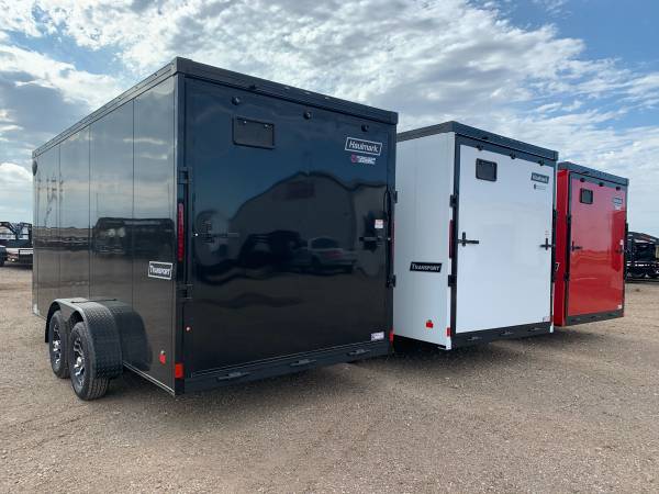 7X14X7 Haulmark Enclosed Cargo Trailer – All Tube Frame – 4 D Rings