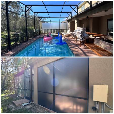 Pool Screen Repair, Lanai, Pool enclosure, (Bottoms $30)