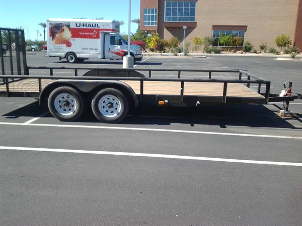 flat bed ramp trailer