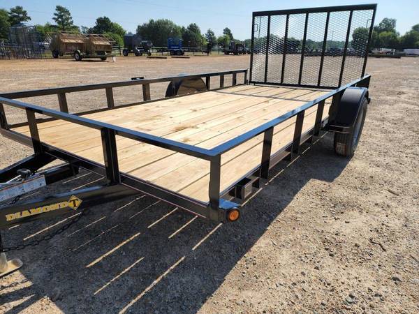 2022 Bumper Pull 77″ x 12′ Single Axle Utility Trailer w/ 4′ Ramp Gate