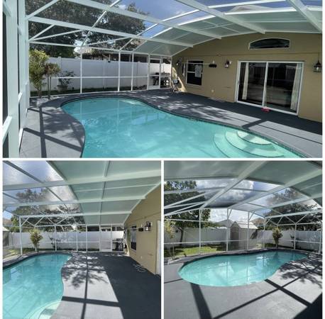 Pool Screen Repair, Lanai, Pool enclosure, (Bottoms $35)