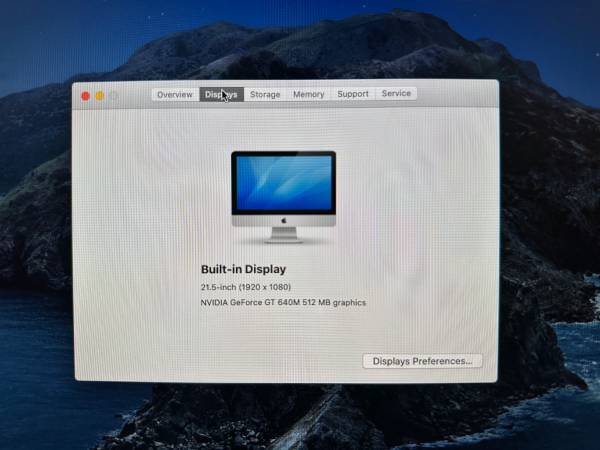 iMac (21.5-inch, Late 2012)