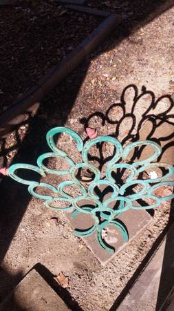 welded horseshoe prickly pear cactus yard art