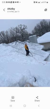 ICE DAM-SNOW REMOVAL OFF ROOF TOPS