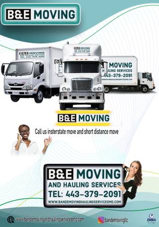 B and E moving and Hauling service. WITH OUT OF STATE