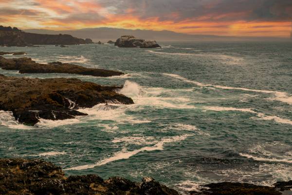 Pacific Sunset from the Pacific Star Fault