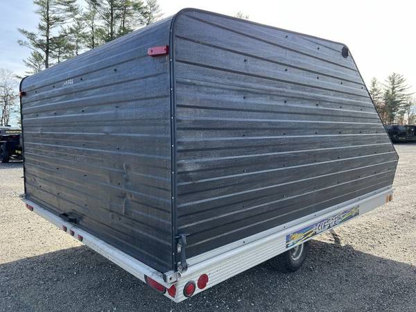 1997 Newman 101×10 Aluminum Tilt Deck 2 Place Snowmobile Trailer