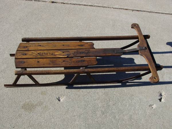 Antique child’s sled 34″ long