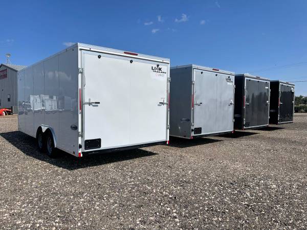 8.5X24X7 (10K) Enclosed Car Hauler – Screwless Sides – Reverse Lights