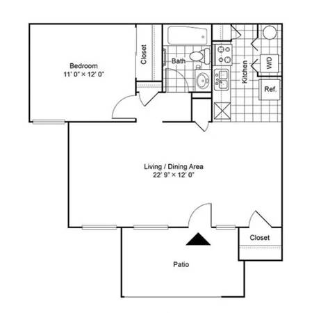 1 Bed 1 Month Free! Stainless Steel Appliances, Central air and heat