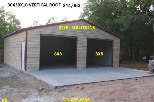 4 FOOT ON CENTER STEEL BUILDINGS INSTALLED “