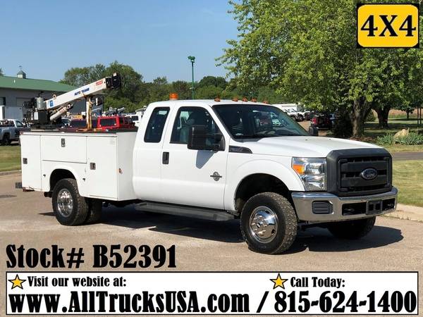 Mechanics Crane Truck Boom Service Utility 4X4 Commercial work trucks