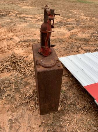 Antique Oil Tank with Pump