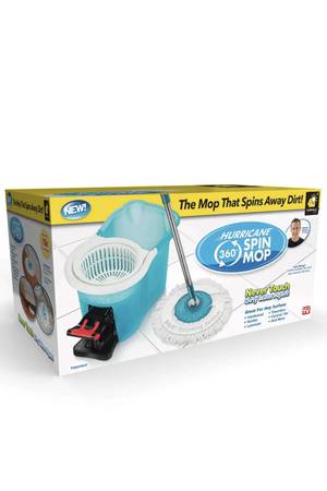 Hurricane Spin Mop Home Cleaning System by BulbHead, Floor Mop with Bu