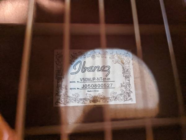 Ibanez Steel String acoustic.