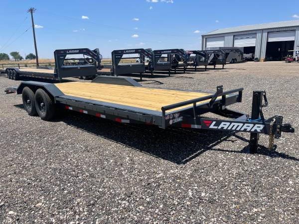 New LAMAR 102X22 Heavy Duty 14K Equipment Hauler – Drive Over Fenders