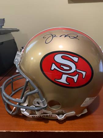 Joe Montana SF 49ers Autographed Full Size Pro Line Helmet