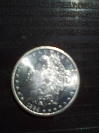 1884 CC Morgan Silver Dollar, Luster, Brilliant Condition