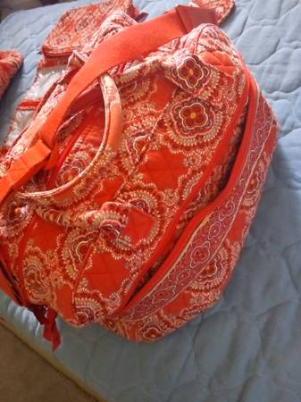 Vera Bradley quilted travel set