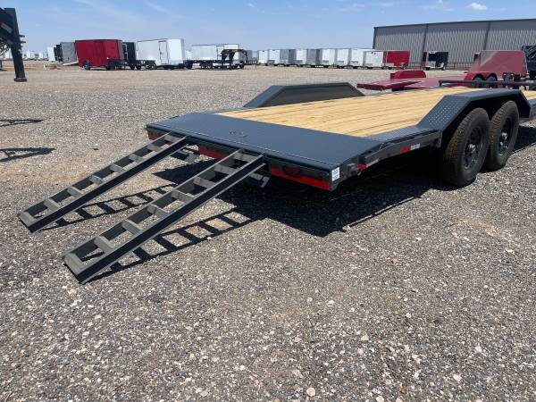 New LAMAR 102X22 Heavy Duty 14K Equipment Hauler – Drive Over Fenders