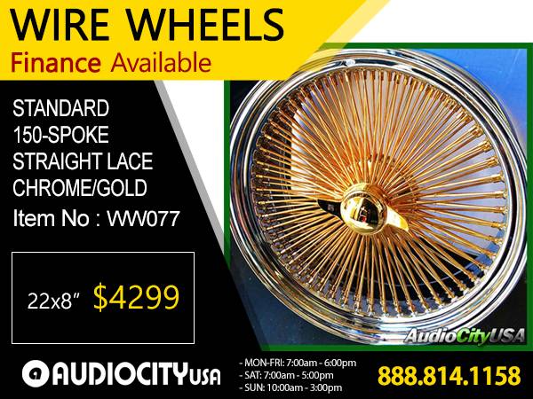 ?? 13 14 15 16 17 18 20 22 24″ inch Wire Wheels 72 or 100 /150 spoke