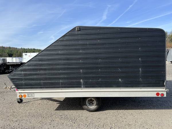 1997 Newman 101×10 Aluminum Tilt Deck 2 Place Snowmobile Trailer