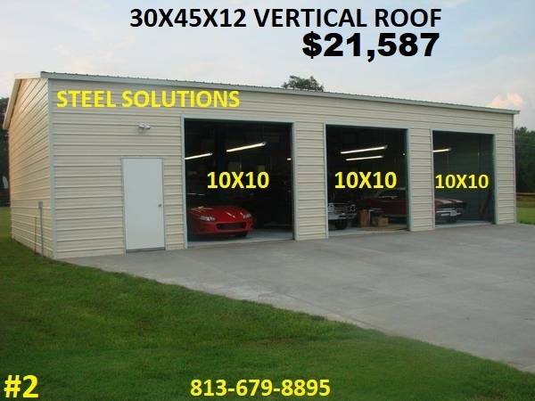 4 FOOT ON CENTER STEEL BUILDINGS INSTALLED “