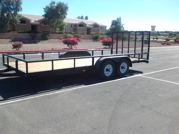 flat bed ramp trailer