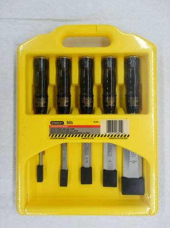 Chisel Set BRAND NEW Classic Stanley 16-841 Contractor Grade 5 Piece