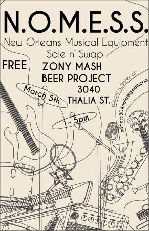 Musical Equipment Swap Meet March 5th