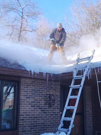 ICE DAM-SNOW REMOVAL OFF ROOF TOPS