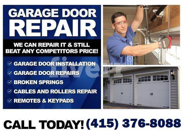 ?GARAGE DOOR REPAIR SERVICE – DOORS – OPENER – SPRING – CABLE