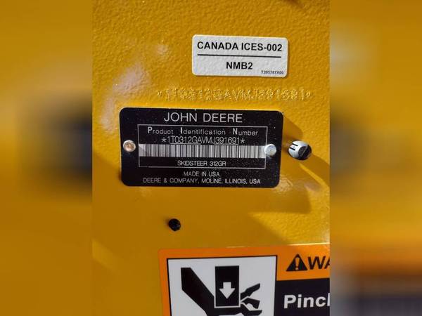 Skid Steer Hours 167 John Deere 312GR