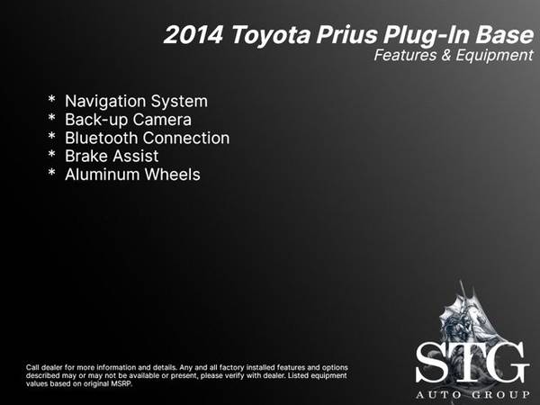 2014 Toyota Prius Plug-in Electric Advanced Hatchback