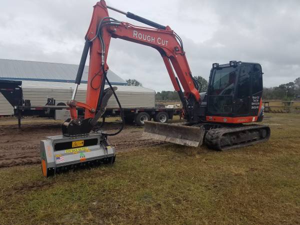 land clearing , ponds dug, forestry mulching