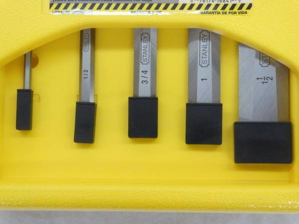 Chisel Set BRAND NEW Classic Stanley 16-841 Contractor Grade 5 Piece