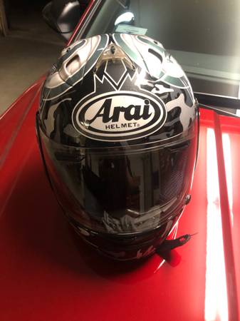 Arai RX-7 Corsair Tommy Gun Black Large Japan Motorcycle Helmet