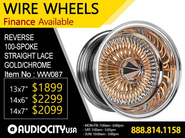 ?? 13 14 15 16 17 18 20 22 24″ inch Wire Wheels 72 or 100 /150 spoke