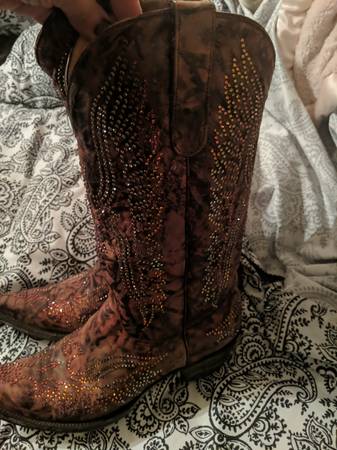 BEAUTIFUL AUSTRIAN CRYSTAL OL GRINGO COWBOY BOOTS